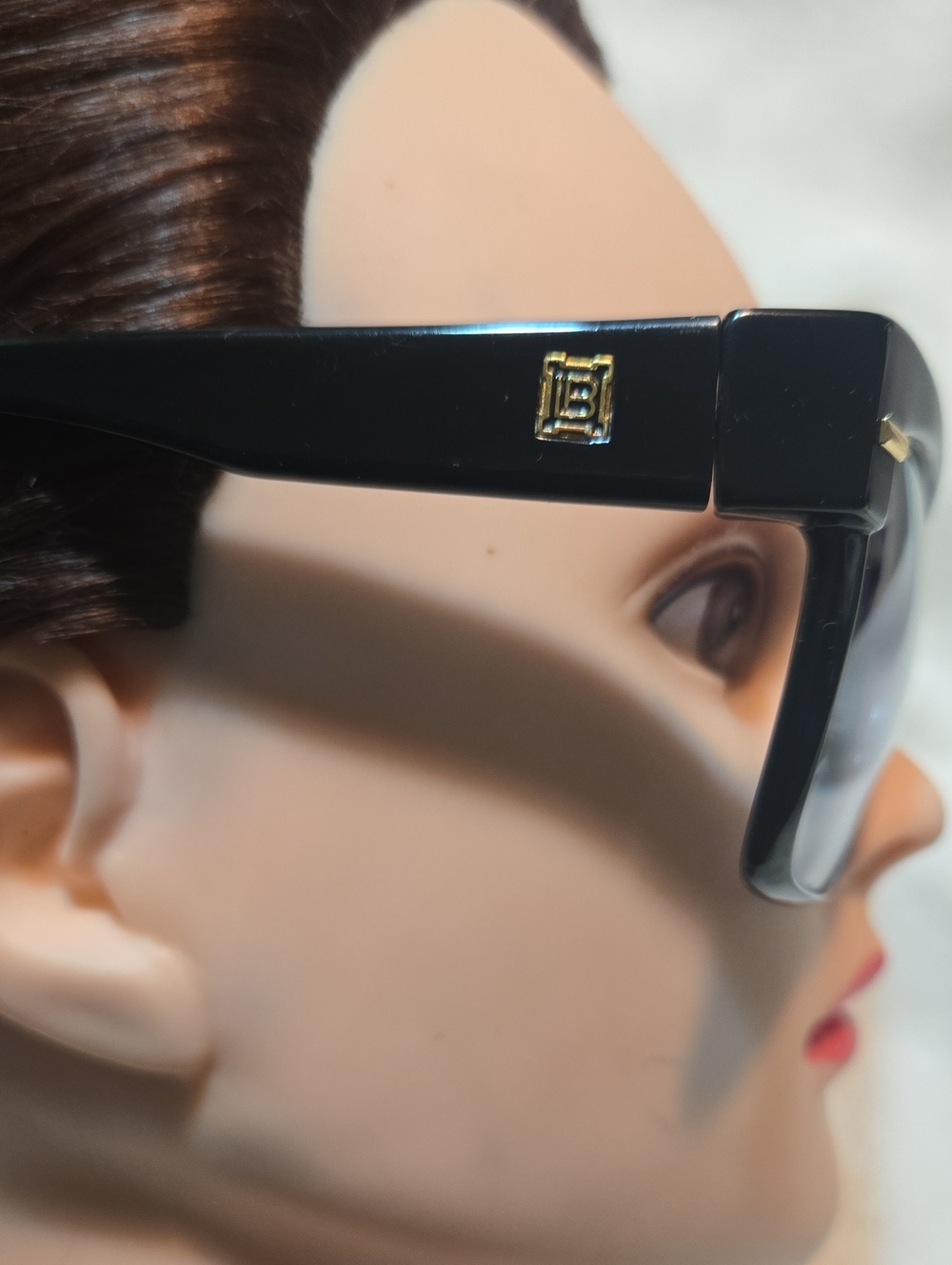 Laura Biagiotti Black Women’s Fashion Sunglasses with Gold Accent